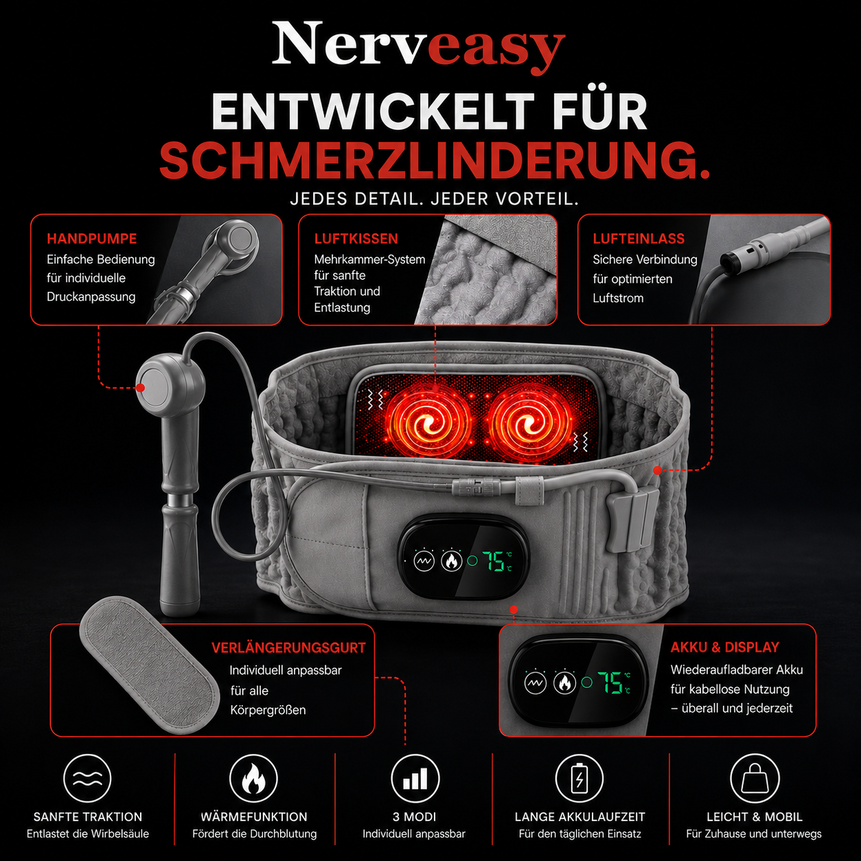 Nerveasy -Rückenbehandlungsgerät